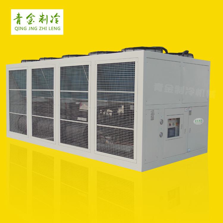 集中供冷注塑冷水机 5度低温出水螺杆式冷水机 工业风冷式冷水机