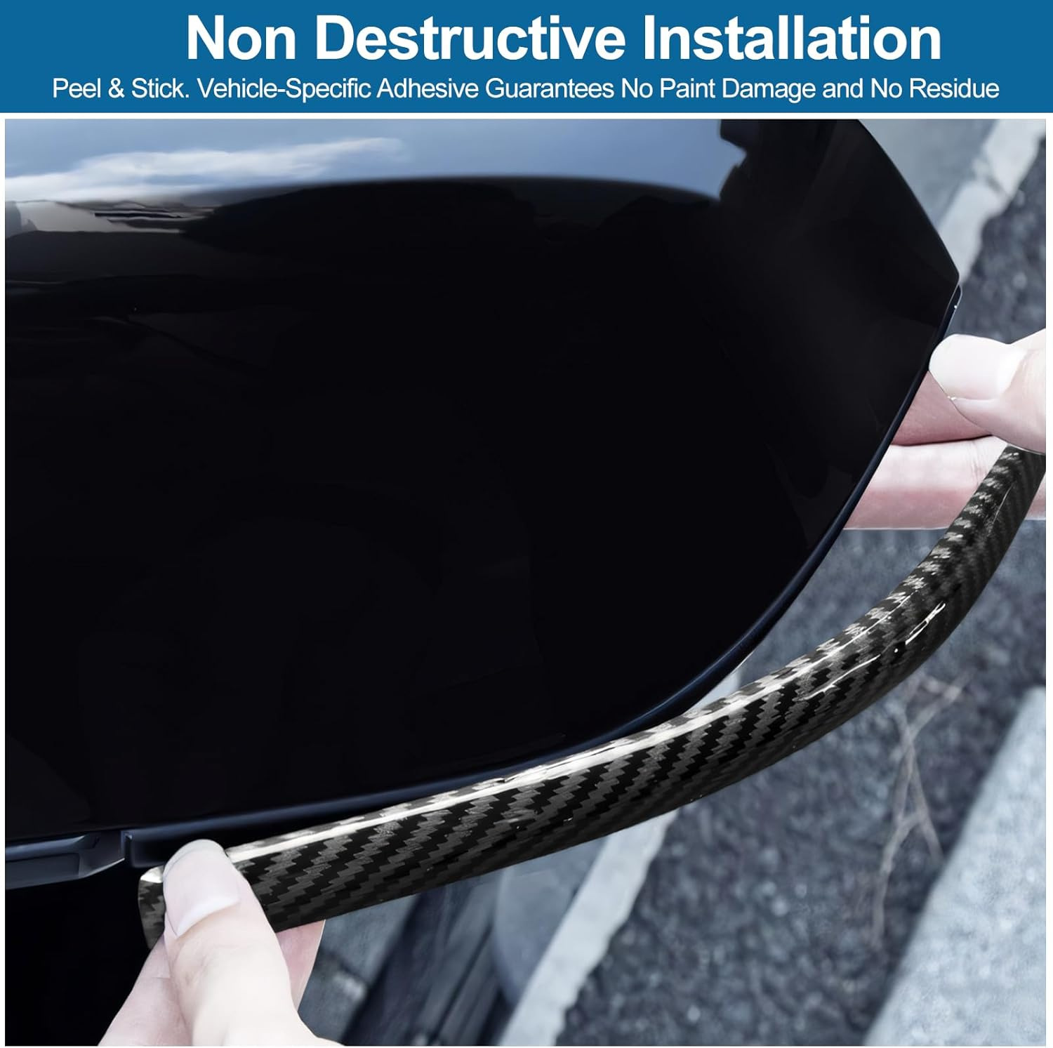 Suitable for Tesla Model Y/YL/3 new version anti-collision strip, anti-scratch protection sticker, rearview mirror anti-collision protection