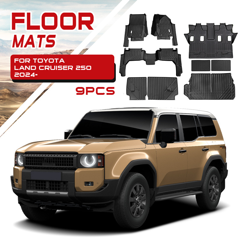 Aplicable Toyota Overbearing Car 5DTpe Pies Land Cruiser Prado LC250 Floor Mats