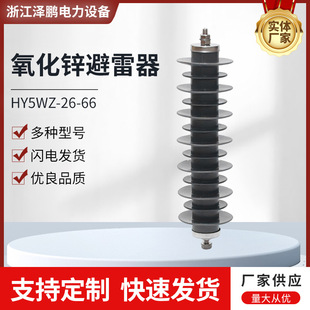 HY5WZ-26/6620KV Power Station Type Zinc Oxide Arrester Silicon Rubber High Voltage Insulation Arrester