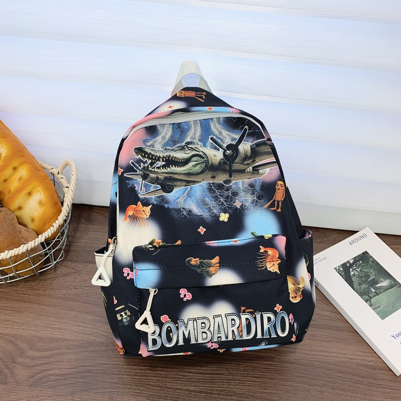 Nuevo comercio exterior mochila infantil caricatura animada encantadora impresión mochila de escolares jardín de infantes mochila de niños y niñas