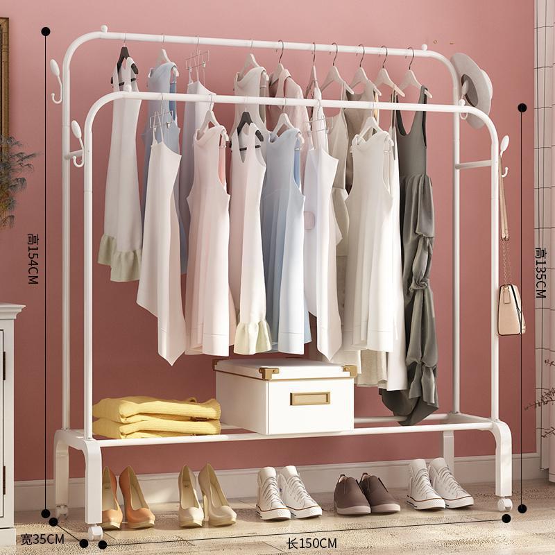 1.5 아이보리 [더블 로드 + 코트 후크 + 휠]