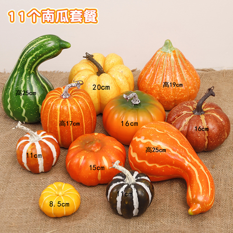 Simulación transfronteriza espuma calabaza modelo Halloween Acción de Gracias decoración de Navidad props disparo decoración de calabaza falsa image 75