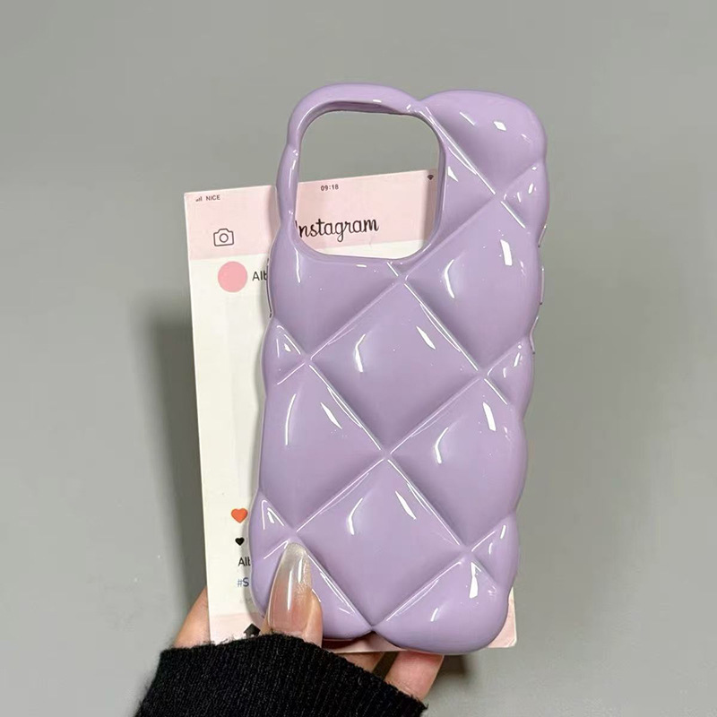 Macaron Diamond Pattern Phone Case For Iphone 17 Pro Max Shockproof_voghion.com