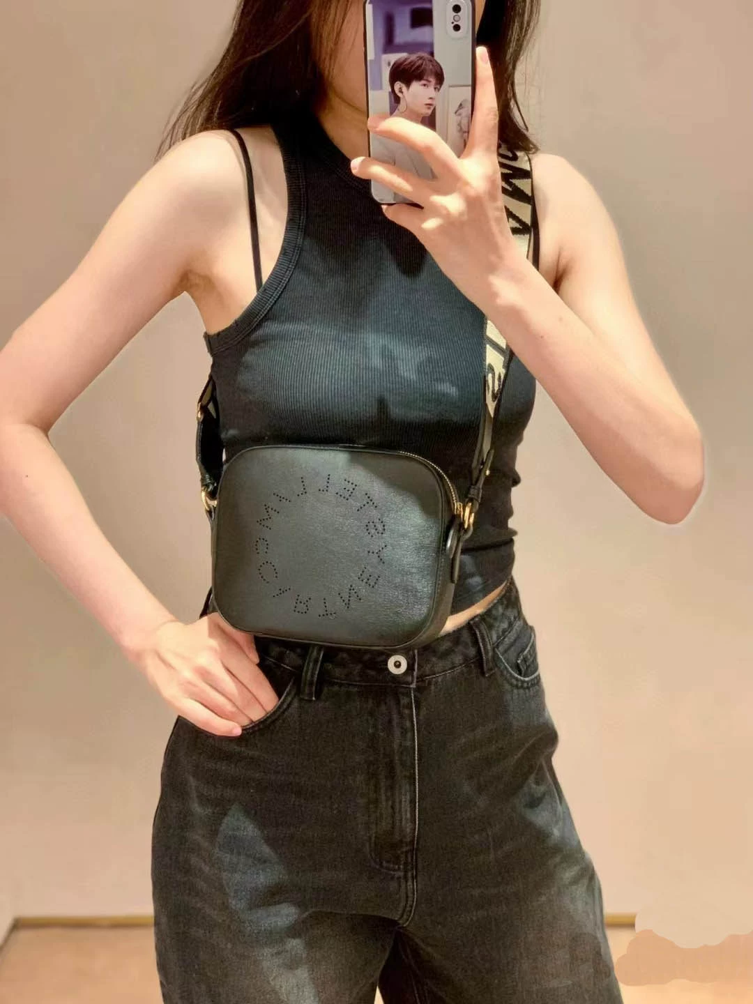 Winter leather camera, equipment bag, shoulder bag, one-shoulder bag