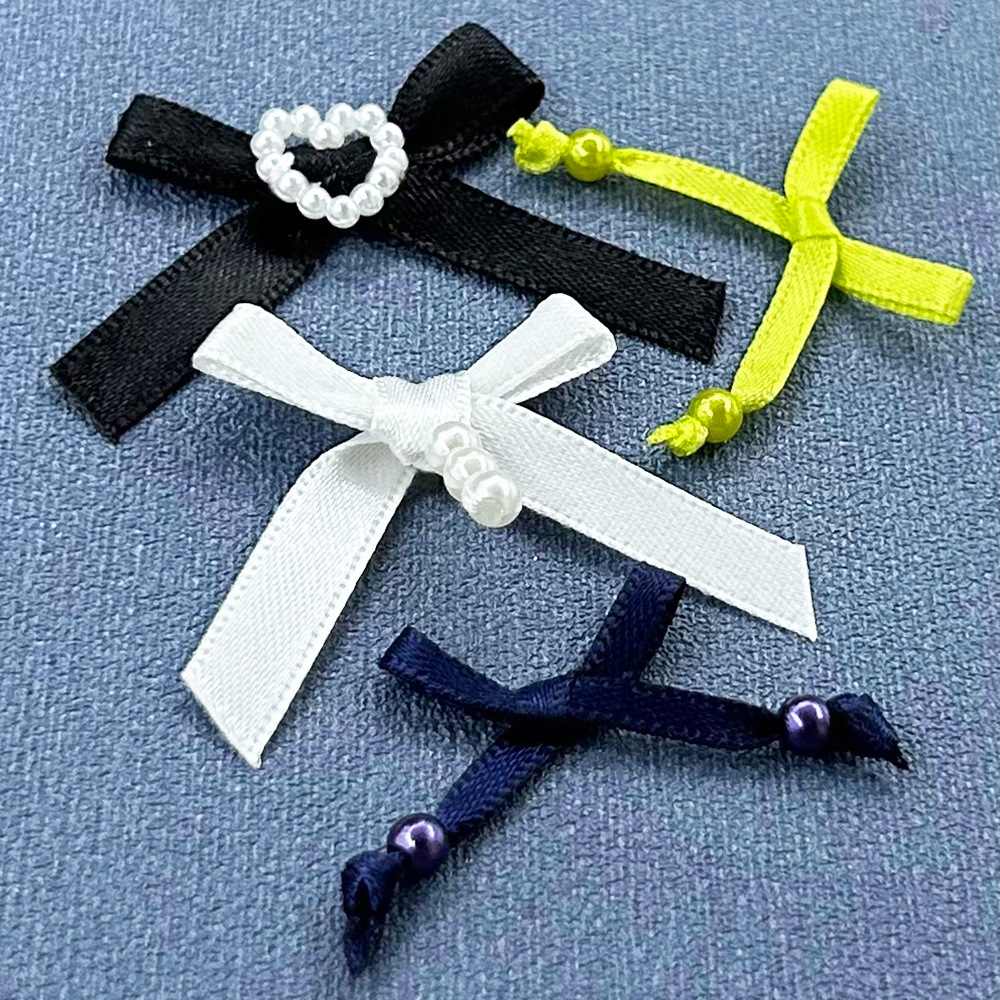 现货供应内衣吊带辅料 涤纶缎带手工蝴蝶结DIY吊珠加工装饰蝴蝶花