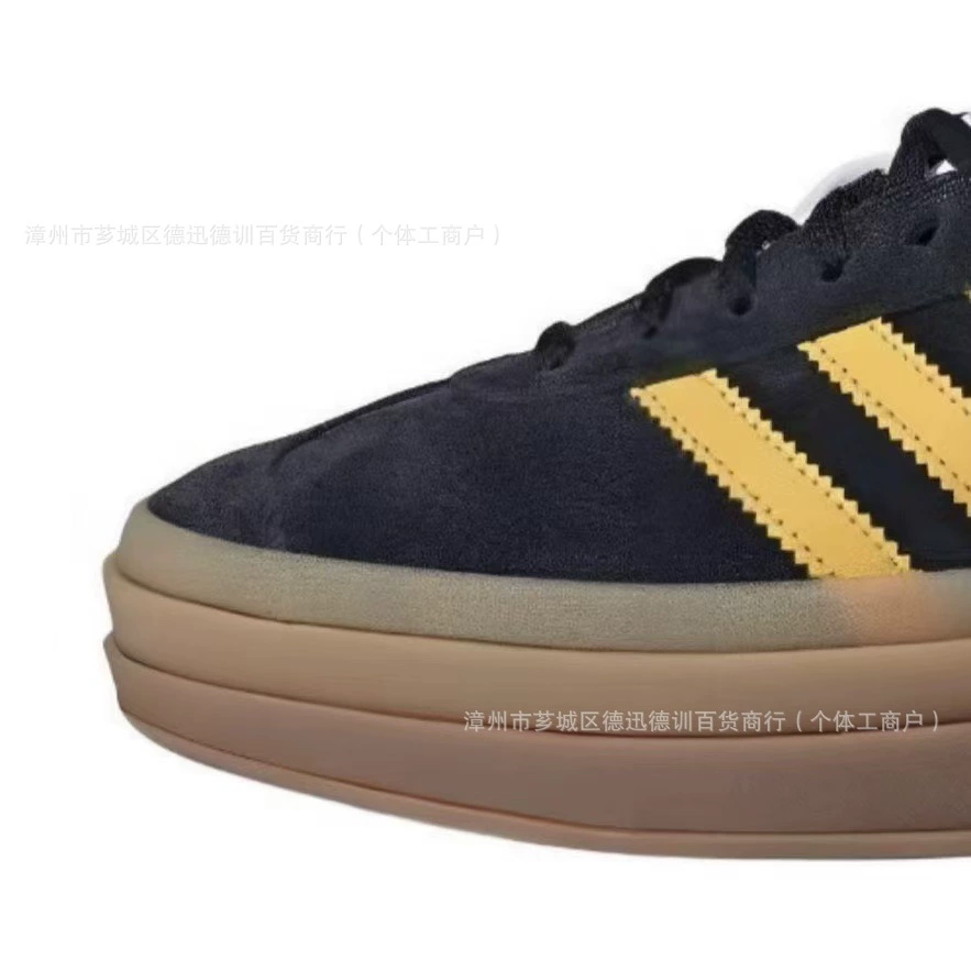 Подлинные оригинальные кожаные туфли Gazelle Adidas низкого кроя, массивная подошва, кроссовки, стиль змеи года, тренировочные кроссовки AD