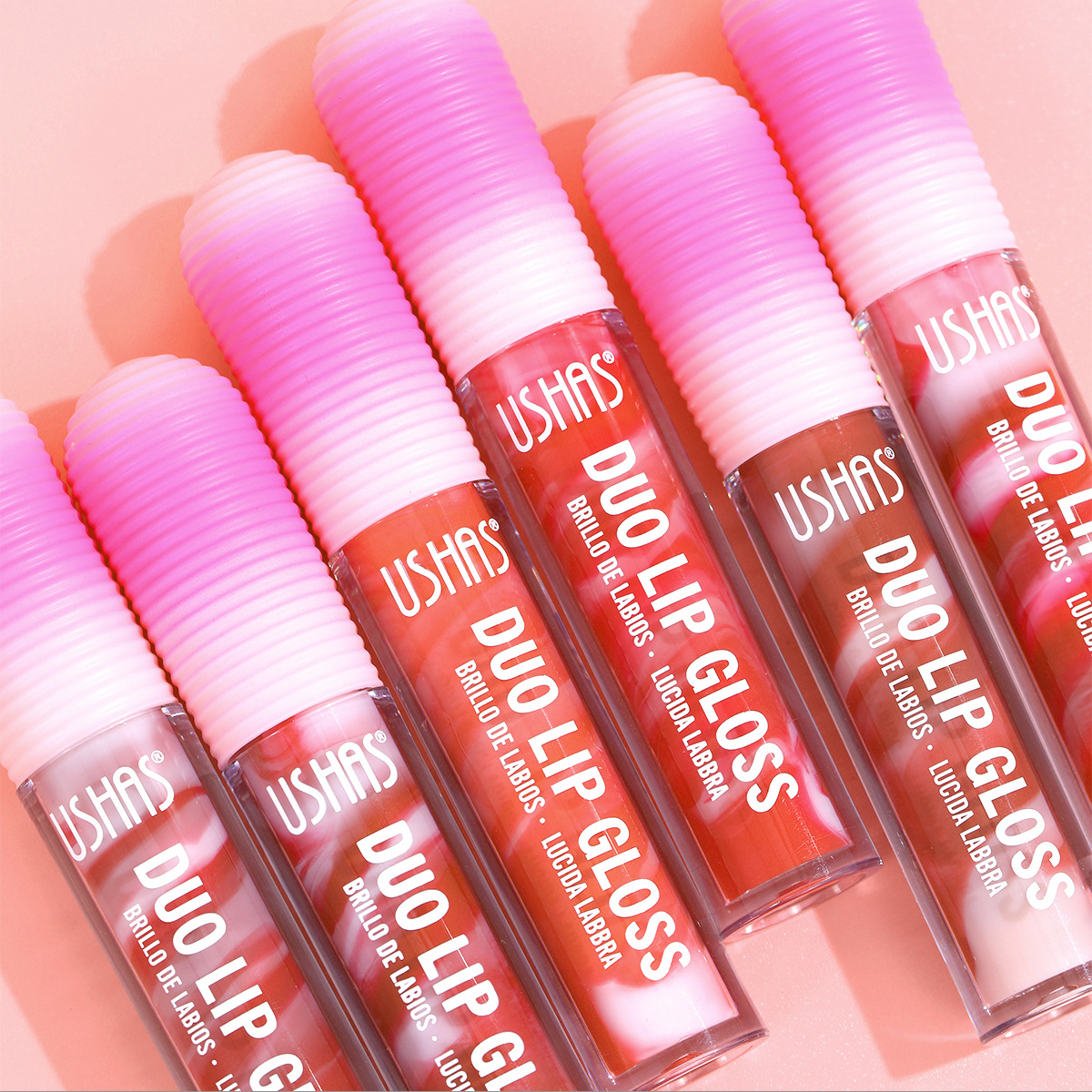 USHAS European and American Cross-border spot lápiz labial líquido esmalte de labios brillo de labios taza antiadherente brillo de labios no decoloro UC062
