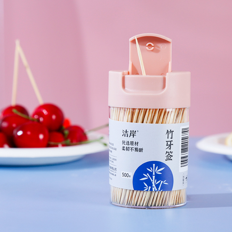 新款一次性牙籤環保無味剔牙水果簽家用餐飲店尖細雙頭竹籤批發