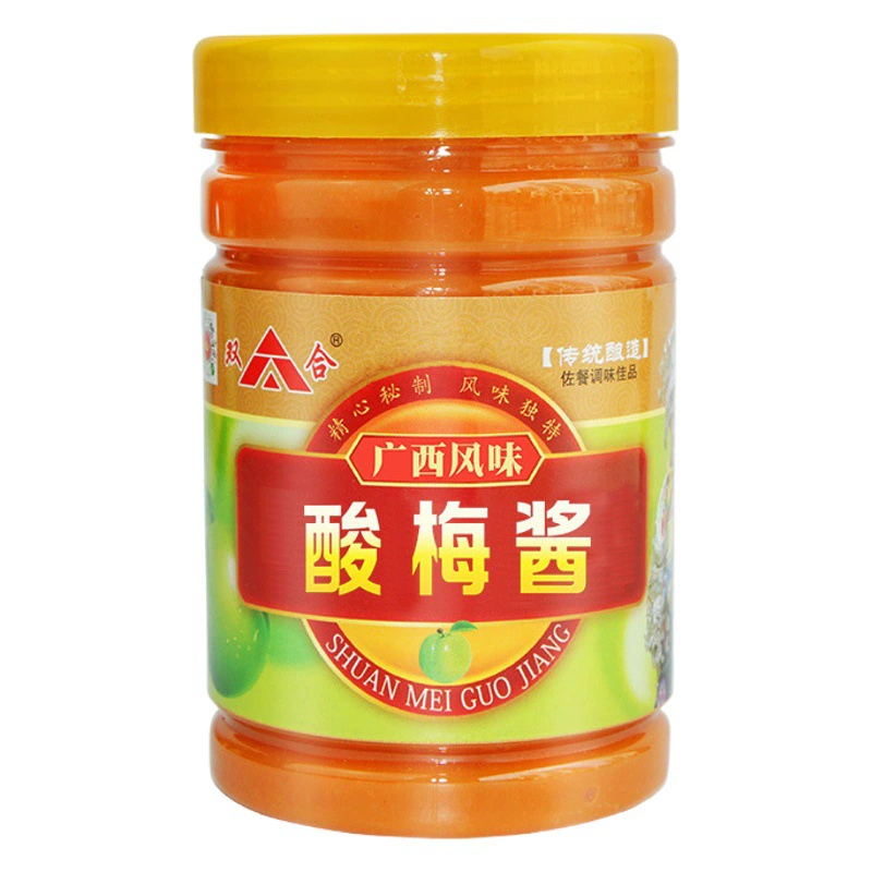 Соус из Слива Guangxi Shuanghe 500 г бутылка Соус для барбекю Хечи в семейной упаковке Рисовая лапша с лапшой Соус для окунания Соус Приправа