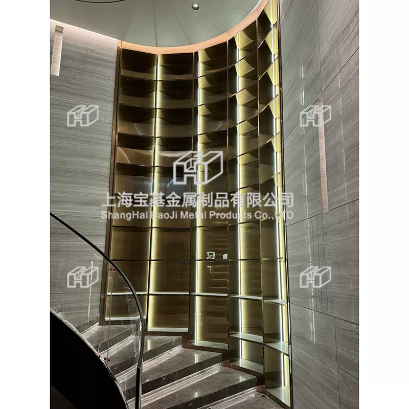 定制金属镂空装饰 金属不锈钢吊顶屏风 商铺装修装饰材料