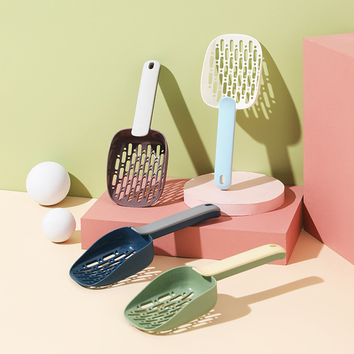The owner of the source factory recommends pet cat litter shovel, new cat litter filter, large grid cat poop shovel