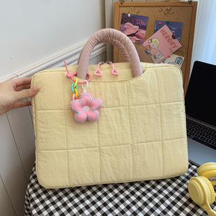16inch Laptop Bag Women's Small Fresh Tablet 14inch Handbag Lightweight Portable Work Commuting Document Bag