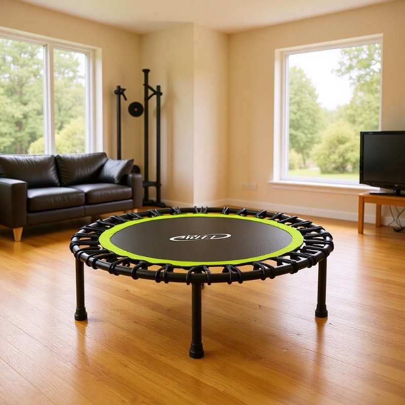 Household 40inch Adult Trampoline Indoor Children's Trampoline with Handrails Commercial Small Fitness Trampoline