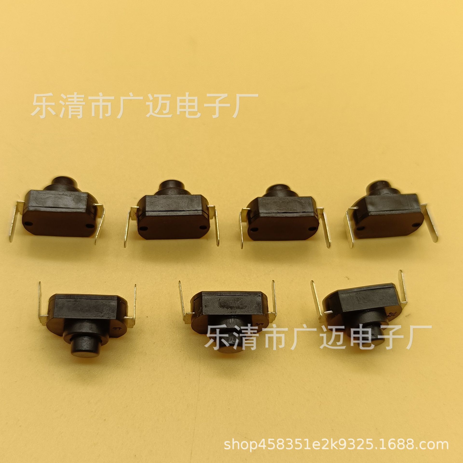 厂家直供12*8弯脚手电筒开关一开一关按钮开关led手电筒开关