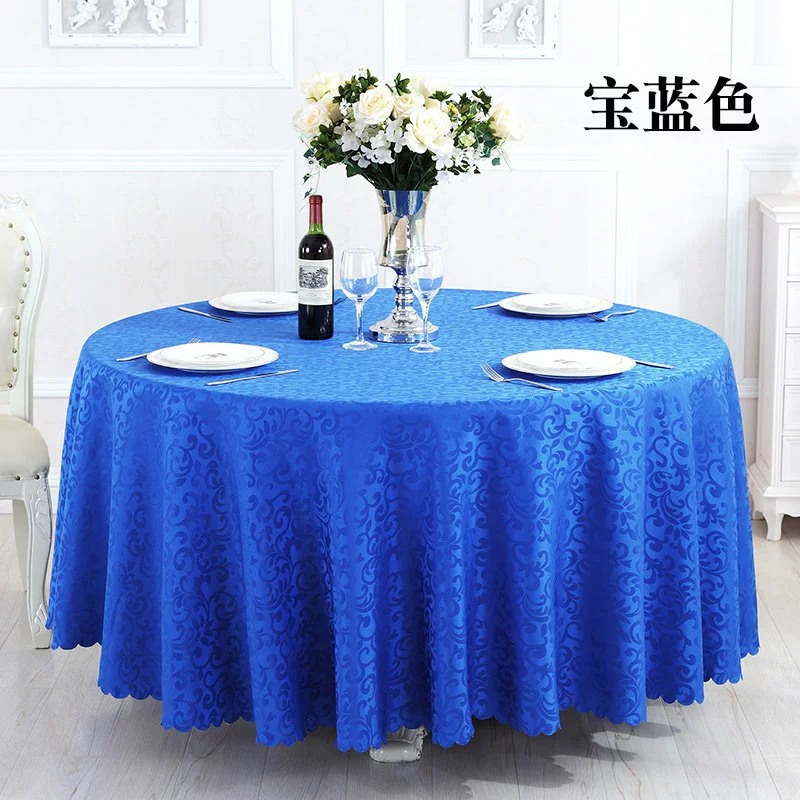 Big Red Hotel Wedding Table Cloth Founded Coffee Table Round Table Skirt Restaurant Restaurant Circular Table Capua Table