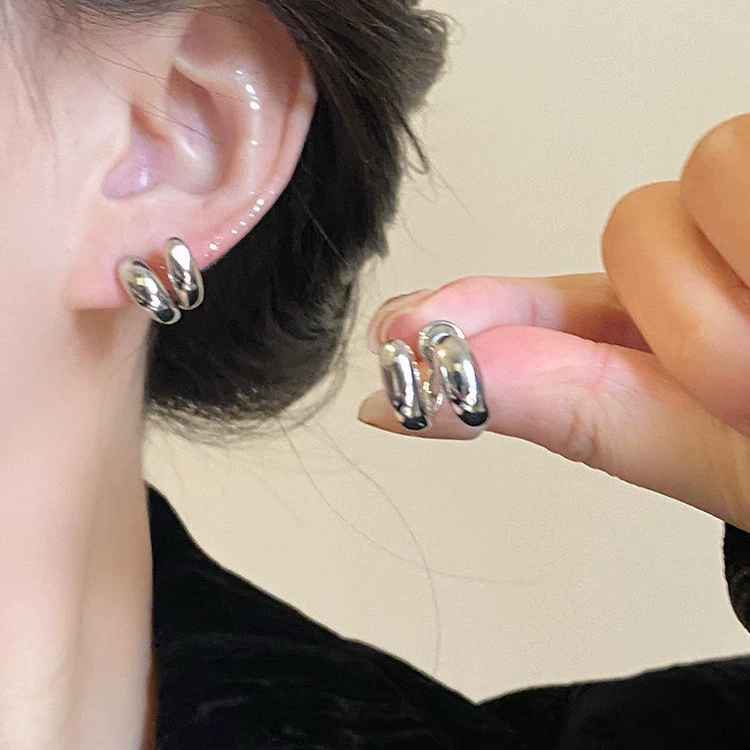 Korean ear clips, small earrings, no pierced ears