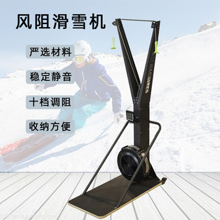 Commercial wind resistance ski trainer indoor simulation gym arm muscle training multi-function rowing machine ski machine equipment