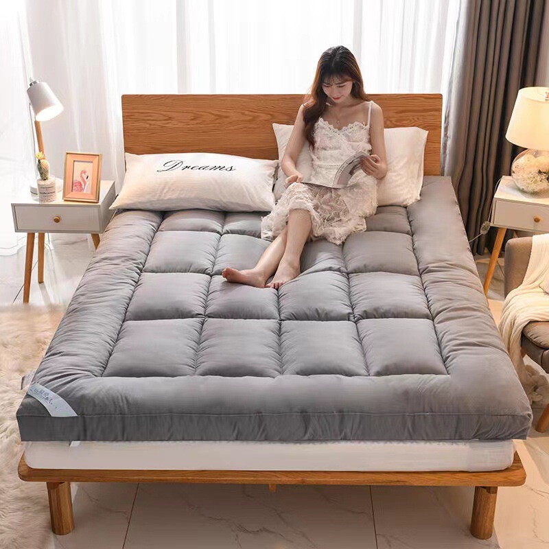 Thickened mattress three-dimensional feather velvet mattress single double dormitory cushion lamb velvet mat foreign trade bed mattress wholesale