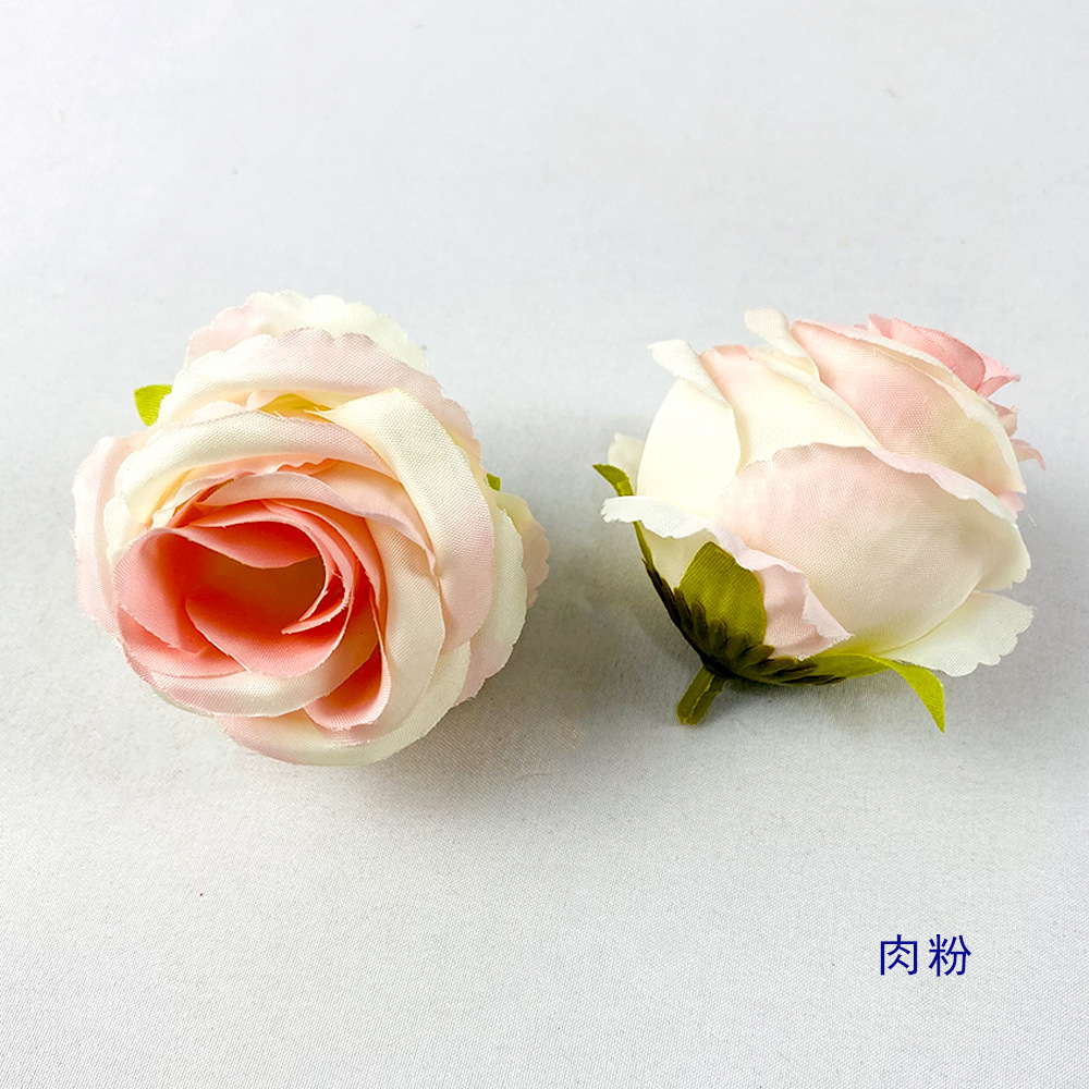 Simulación camellia nueva decoración de estilo chino decoración de boda DIY decoración de cabello flores falsas con regalo de mano 6cm props de disparo de flores