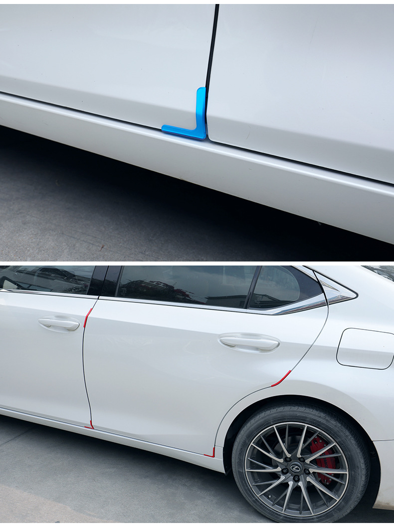 Automotive Universal Silicone Anti-collision Strip Door Corner Guard Edge Hanging Sticker Right Angle Sticker Car Exterior Anti-scratch Anti-collision Artifact