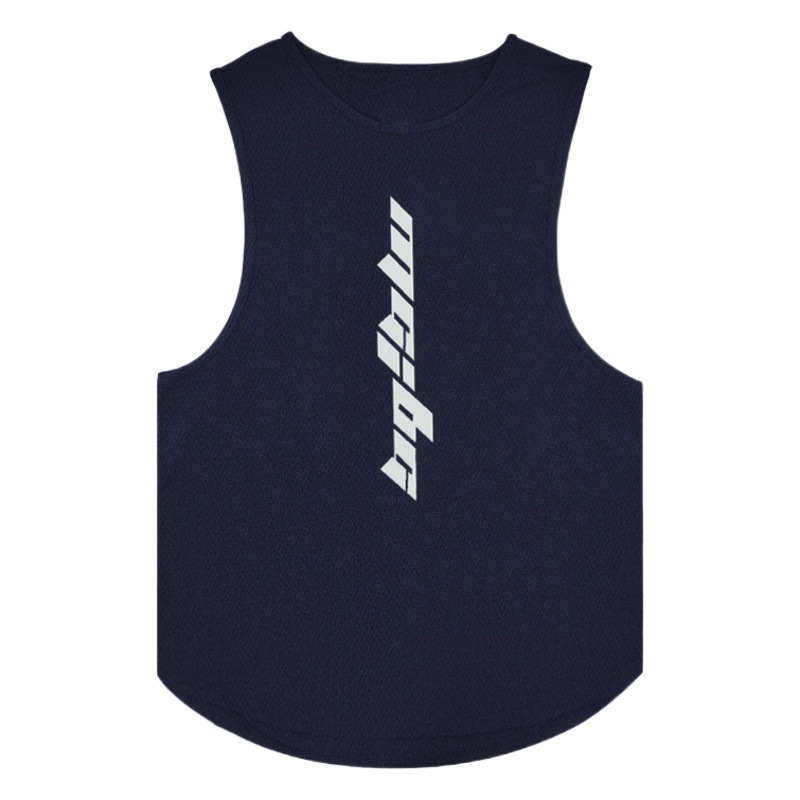 New Mesh Quick-Drying Sports Vest Men's Sleeveless Fitness Training Summer Running Moisture-Wicking Slim Vest