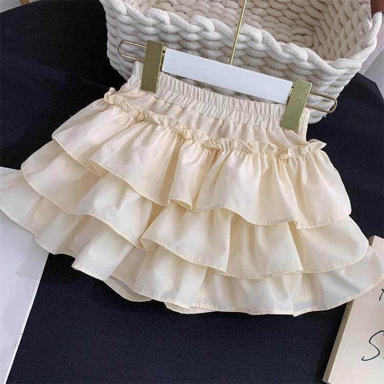 Xianning siete faldas para niñas verano nuevo estilo estilo occidental falda de pastel para niños falda corta para niñas falda tutú falda princesa pantalones