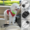 Safety rope, transport for car, adjustable seat belt with leash, pet