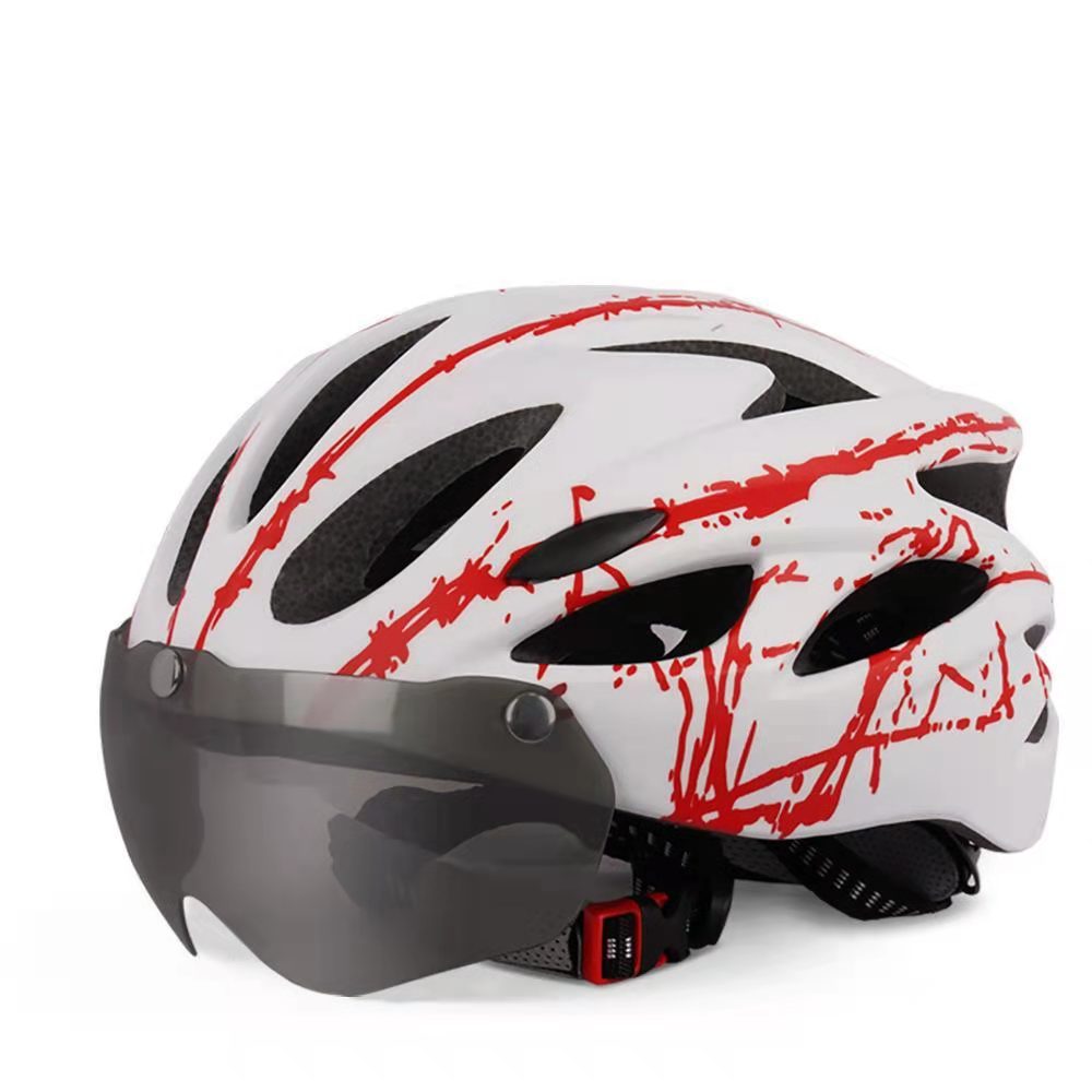 Gafas de bicicleta casco hombres y mujeres bicicleta de montaña bicicleta ciclismo equipo al aire libre casco