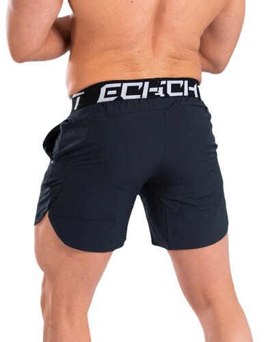 Muscular men's summer workout featured waistband fitness and bodybuilding pants training running sports casual shorts