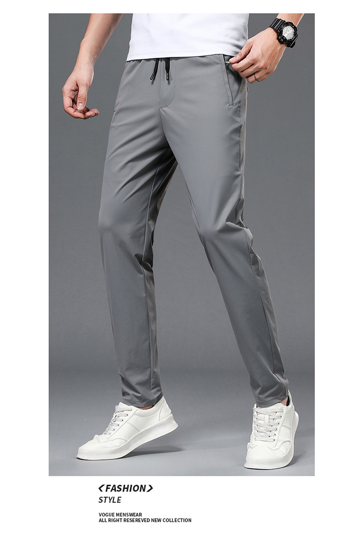 Herren Eisseide Hose Locker Und Atmungsaktiv Casual Freizeithose_voghion.com
