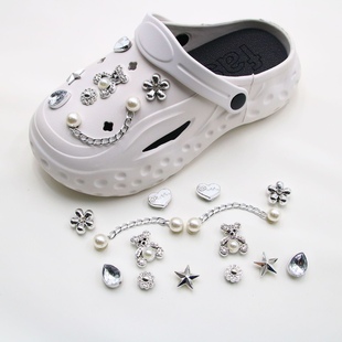 Cross-border Explosions Cave Shoes Accessories Bear Star Cave Shoes Shoe Flower Removable DIY Cave Shoe Buckle