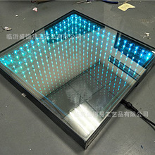 牆面立體LED網紅深淵鏡 3D發光舞台燈 酒吧KTV重量感應互動地磚燈