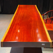 红花梨大板办公桌会议桌乌金木原木餐桌画桌奥坎茶桌大实木大板桌