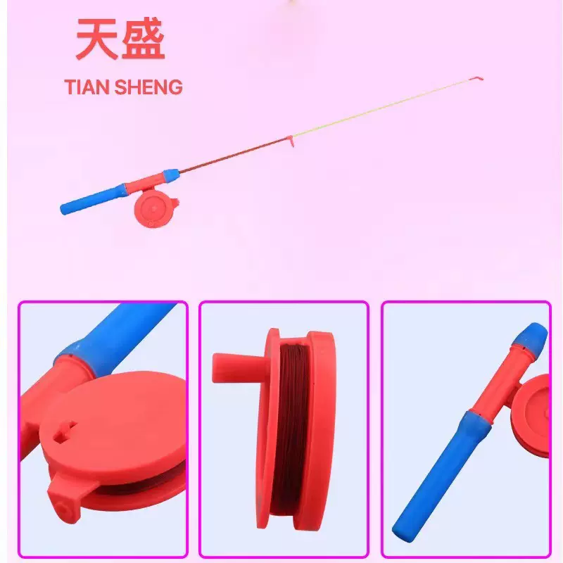 批发小风筝鱼竿儿童玩具迷你小风筝杆手拿钓鱼蝴蝶飞翔户外