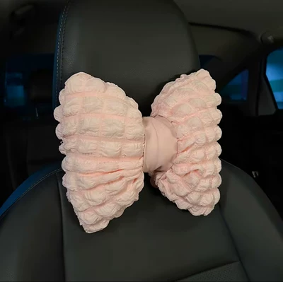 Puff Car Seat Breathable | Other Automotive Interior Supplies - puff-headrest-pink