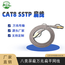 �S��ֱ�N CAT8 26AWG��ƽ�W��40GB��ݔ�ٶ� ��X�����f�׼��~��