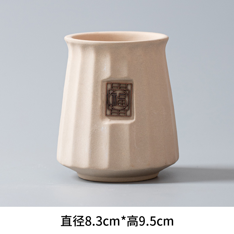 석기 줄무늬 창 꽃 다도 복자 항아리