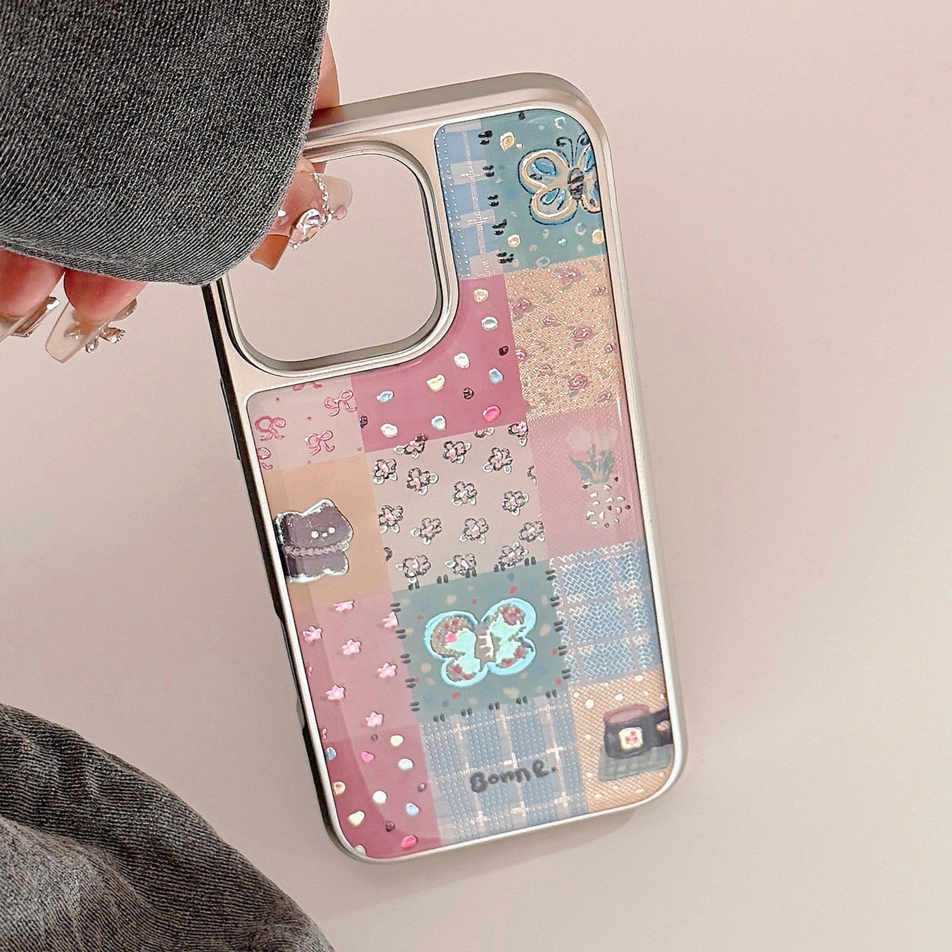 Protective Phone Case For Apple Iphone Pro Max Plus Plaid Gilt_voghion.com