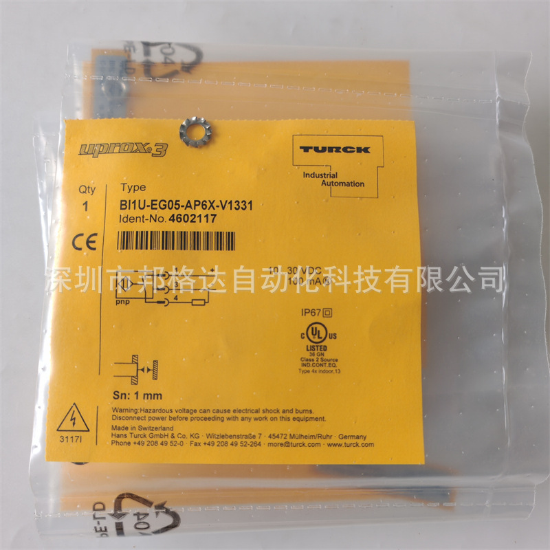 BI1U-EG05-AP6X-V1331货号4602117原装图尔克接近开关现货