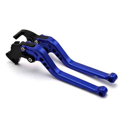 Motorcycle Handle Cover Lever - blue-long-length-no-logo