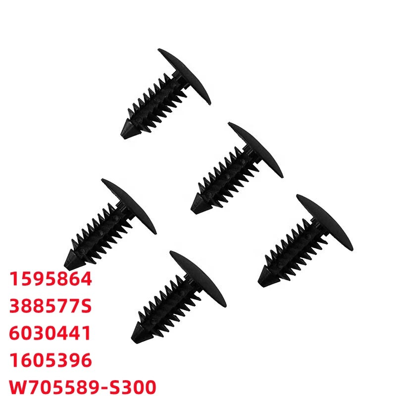Car Fender Bumper Fastener Clip Buckle Tree-Shaped Barbed Rivet Cover 1605396 1595864 Car Fender Bumper Fastener Clip Buckle Tree-Shaped Barbed Rivet Cover 1605396 1595864