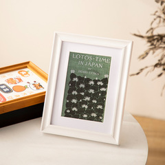 Make photo prints into picture frames 6 inches 8 inches children's photos print frame wall hanging decorative solid wood picture frame display stand