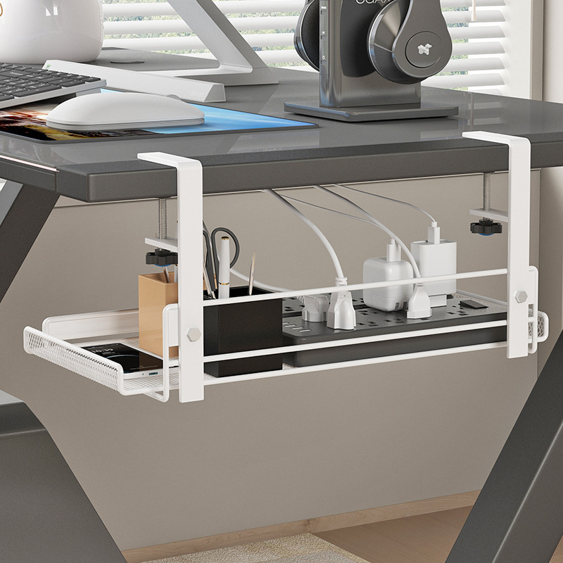 Office good things under the table drawer storage artifact station desktop table bottom finishing supplies box desk basket