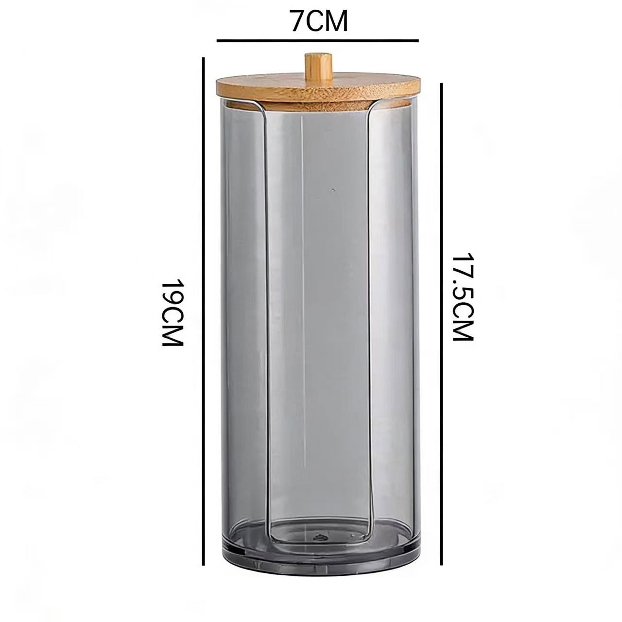 [Tienda de fábrica gris transparente] caja de almacenamiento de algodón acrílico se puede superponer portátil permeable a la ceniza para el almacenamiento de maquillaje doméstico