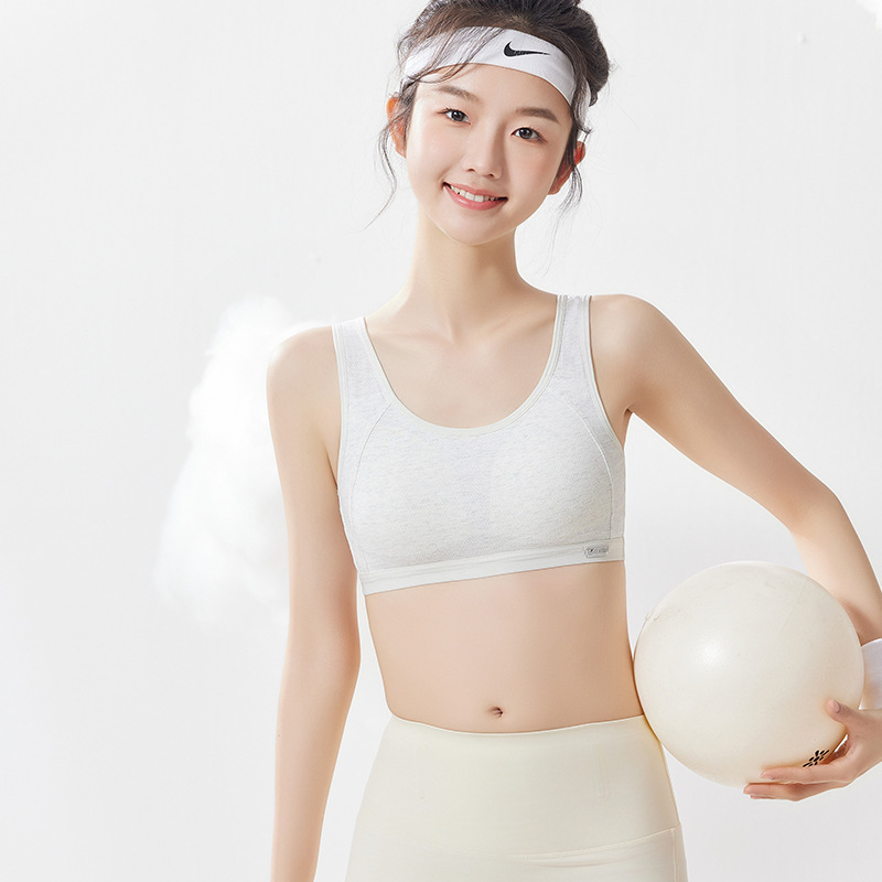 여자 속옷 중학생 브래지어 여자의 사춘기 조끼 아니 강철 반지 면 안감 662202-A