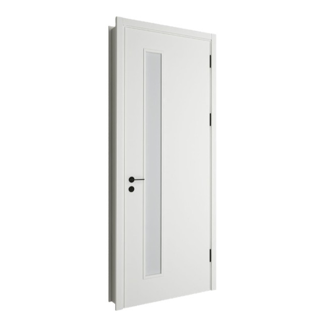 Puerta de baño romántica de la ley europea OPMA-4001AF vidrio templado de arena de jade (con hardware) image 5