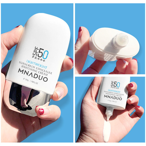 High power sunscreen spf50 isolation sunscreen lotion concealer waterproof and sweatproof female military training sunscreen wholesale