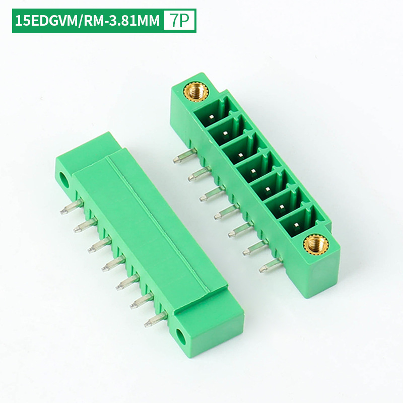 15edgk-3.8mmプラグインpcb端子ベンディングストレートソケット2/3/4/16p耳付フランジ|undefined