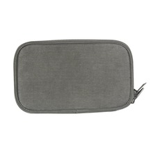 通勤卡包便携灯芯绒卡夹手拿包扁平数据线充电宝鼠标数码收纳包